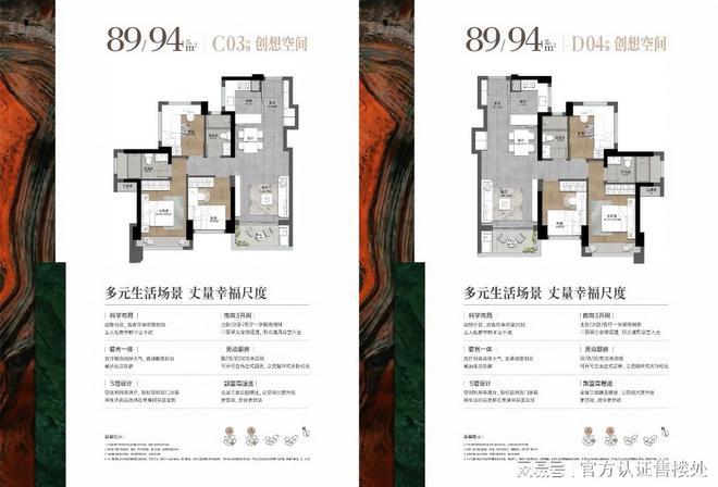 攻略：83-113㎡全能户型解析指南｜龙岗星河盛境瑞府户型优选(图14)